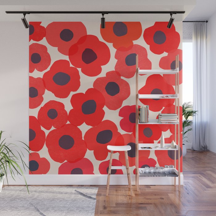 poppy 7 Wall Mural Gallery Image 1