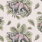 Parasaurolophus & Palms | Dinosaur Botanical Art Coffee Mug Gallery Image 2