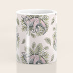 Parasaurolophus & Palms | Dinosaur Botanical Art Coffee Mug Gallery Image 4