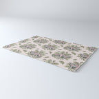 Parasaurolophus & Palms | Dinosaur Botanical Art Rug Gallery Image 3