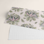 Parasaurolophus & Palms | Dinosaur Botanical Art Wrapping Paper Gallery Image 2