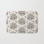Parasaurolophus & Palms | Dinosaur Botanical Art Bath Mat Gallery Image 1