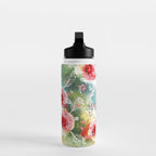 Abstract painting nature and geometric Water Bottle Gallery Image 3