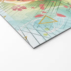 Abstract painting nature and geometric Welcome Mat Gallery Image 2