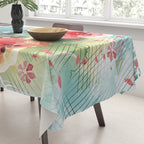 Abstract painting nature and geometric Tablecloth Gallery Image 3