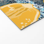 Juicy Lemons on Blue Moroccan Tiles Welcome Mat Gallery Image 2