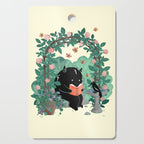 A Quiet Summer Spot (Monster Book Lover) Cutting Board Gallery Image 1