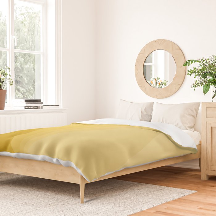 Geometric Triangles VIII Golden Yellow Duvet Cover Gallery Image 2