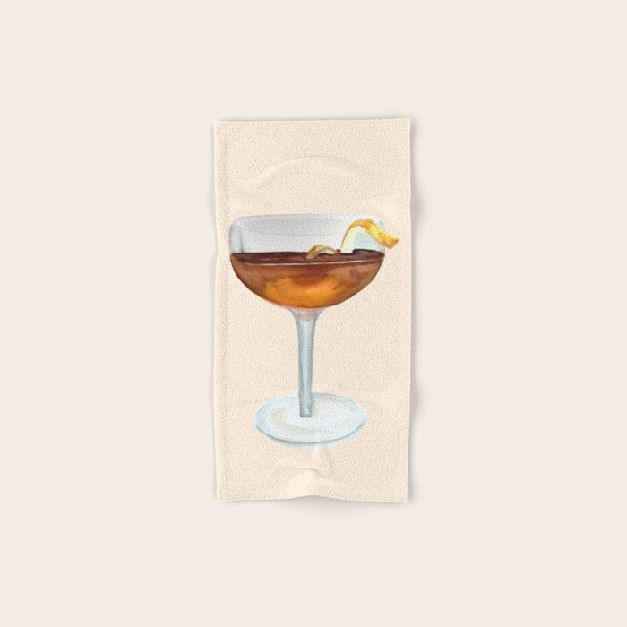 Espresso Martini: Retro Classic Cocktail 04 Bath Towel Gallery Image 1