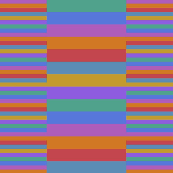Mixed Stripes Pattern II Primary Rainbow Coffee Mug Gallery Image 2