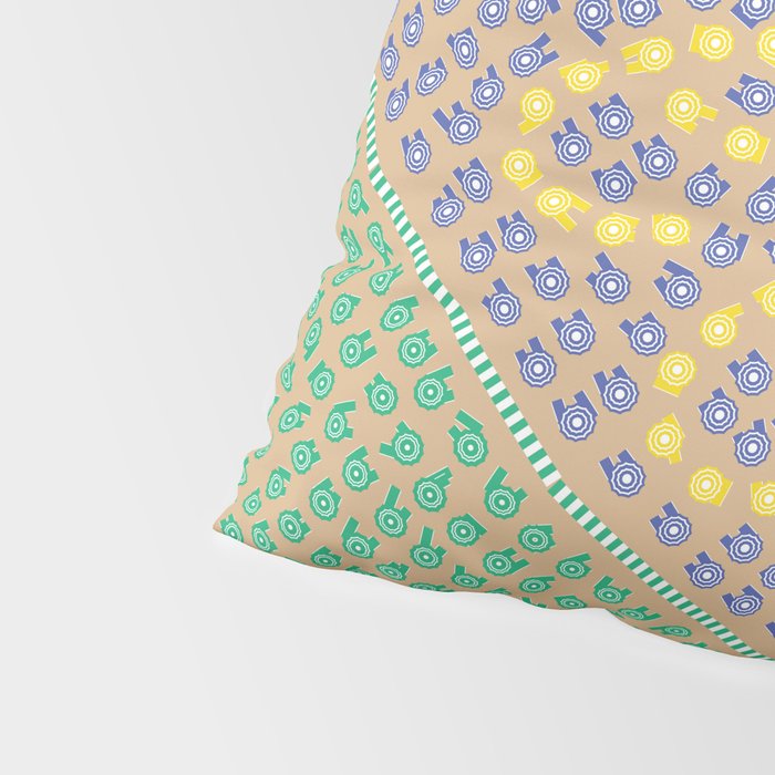 Bella / Beautiful Italy Beach Umbrellas - Aerial Italian Pillow Sham Gallery Image 4