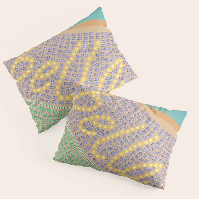 Bella / Beautiful Italy Beach Umbrellas - Aerial Italian Pillow Sham Gallery Image 3