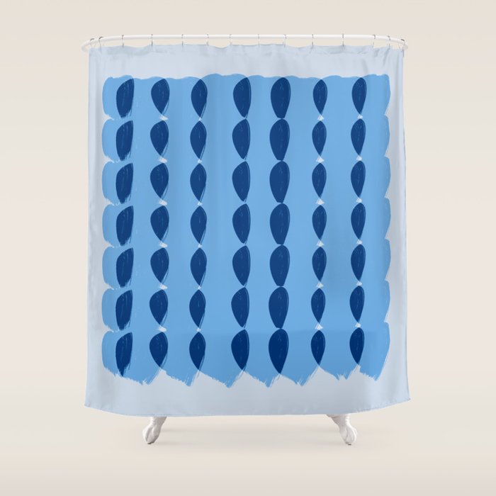 Plaits on Sky Blue  Shower Curtain Gallery Image 1
