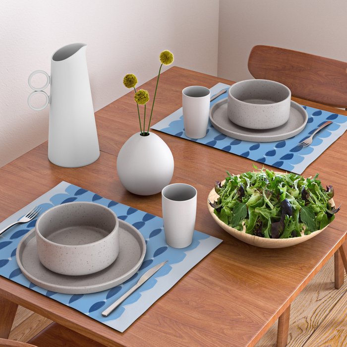 Plaits on Sky Blue  Placemat Gallery Image 2