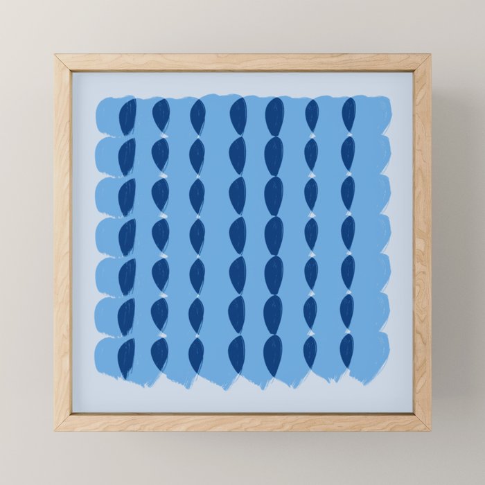 Plaits on Sky Blue  Mini Art Print Gallery Image 1