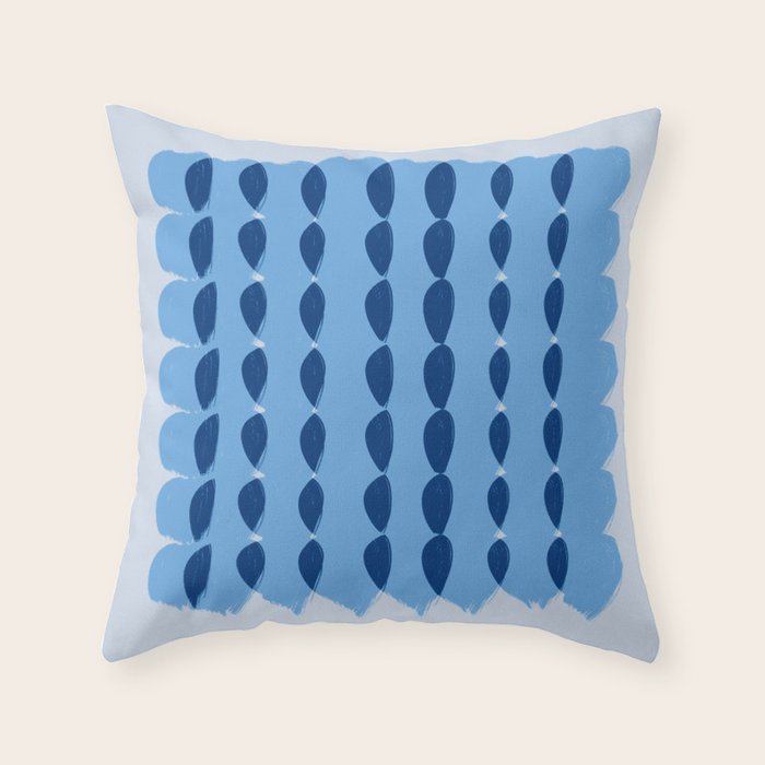Plaits on Sky Blue  Throw Pillow Gallery Image 6