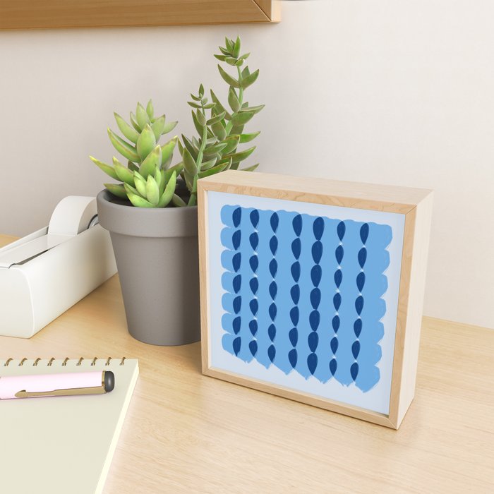 Plaits on Sky Blue  Mini Art Print Gallery Image 2