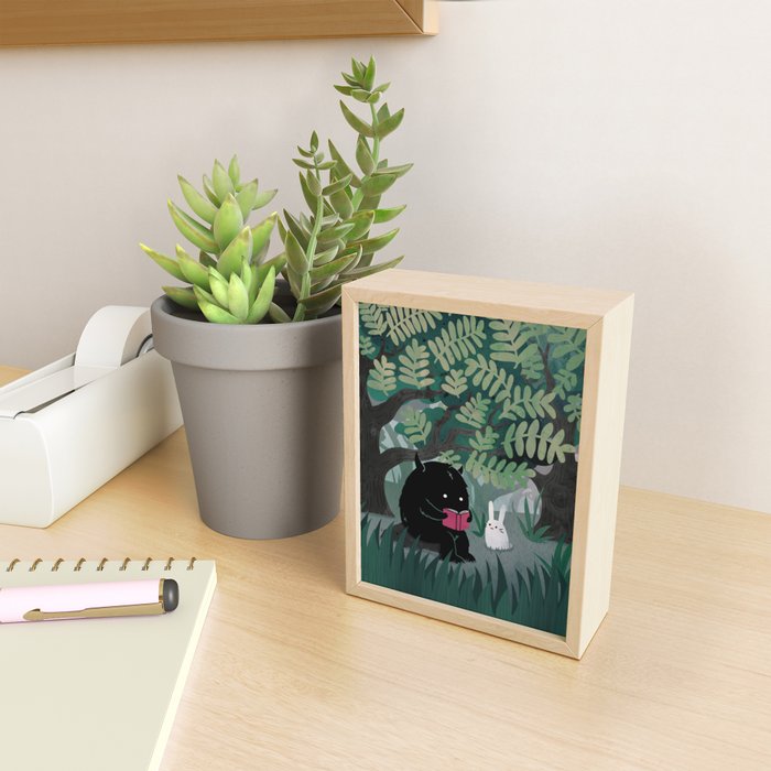 Another Quiet Spot (in Green) Mini Art Print Gallery Image 2