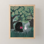 Another Quiet Spot (in Green) Mini Art Print Gallery Image 1
