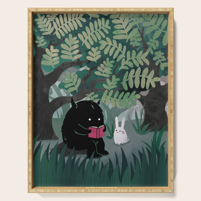 Another Quiet Spot (in Green) Serving Tray Gallery Image 1