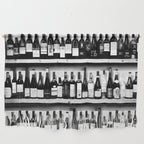 Wine Bottles in Black And White #decor #society6 #buyart Wall Hanging Gallery Image 1