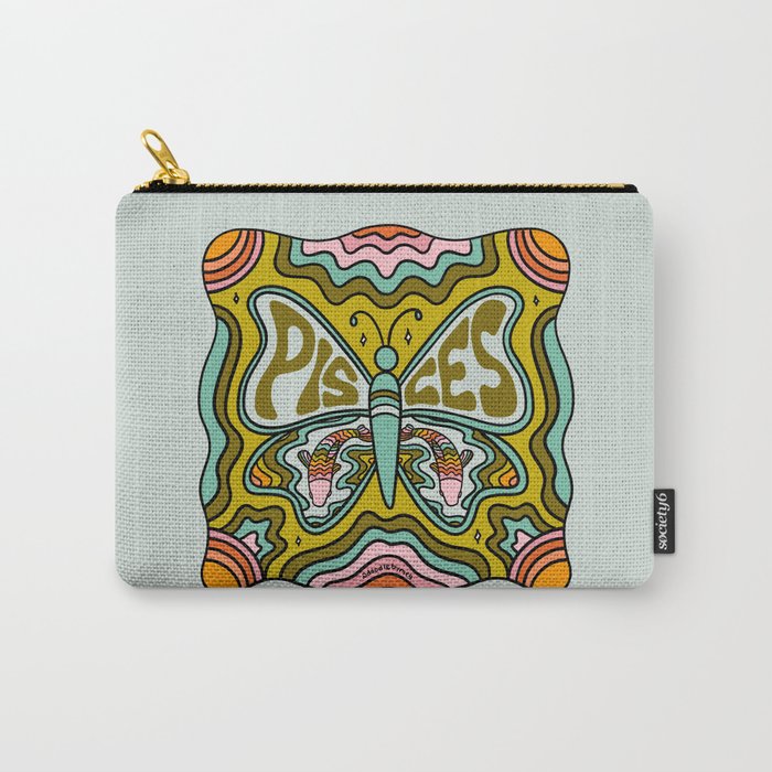 Pisces Butterfly Carry All Pouch Gallery Image 1