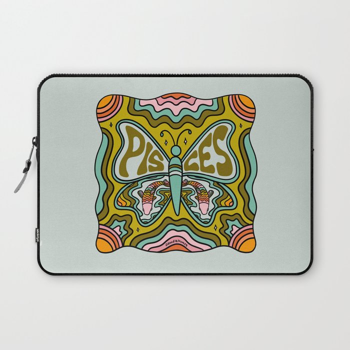 Pisces Butterfly Laptop Sleeve Gallery Image 1