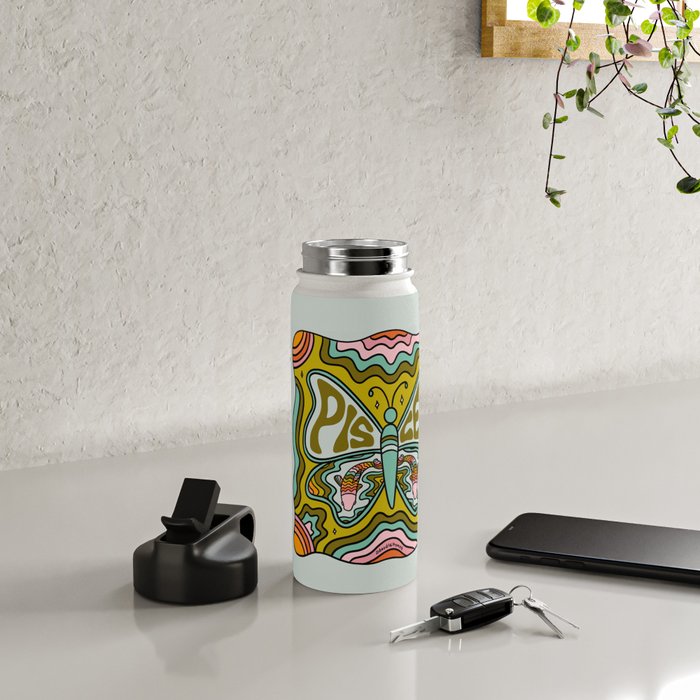 Pisces Butterfly Water Bottle Gallery Image 5