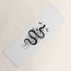 Serpent Spell -Black and White Yoga Mat Gallery Image 1