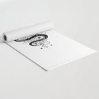Serpent Spell -Black and White Yoga Mat Gallery Image 2