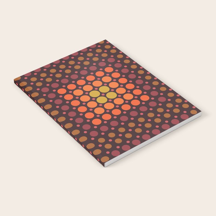 Dotted Retro Gradient - Hazel Notebook Gallery Image 2