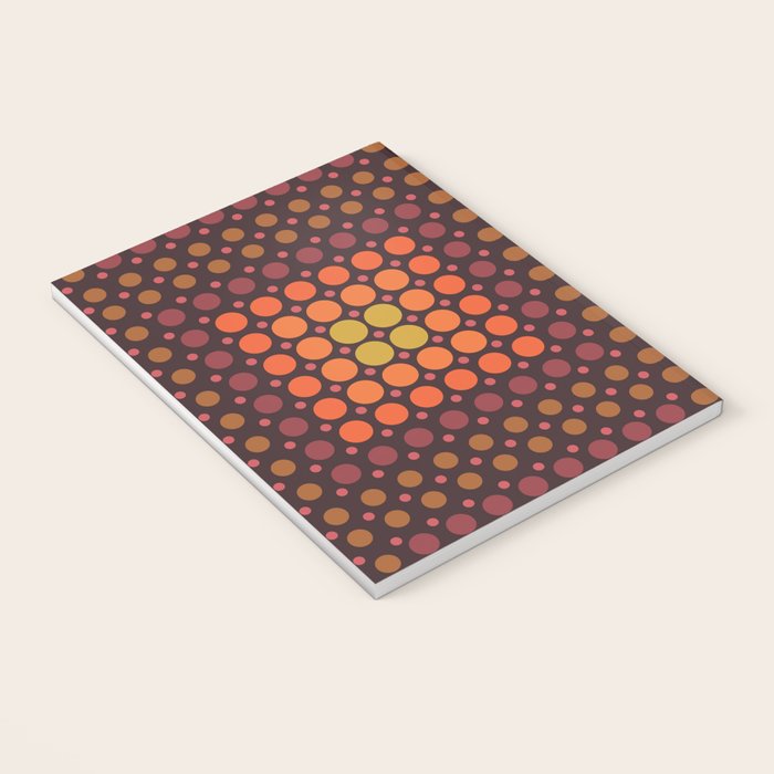 Dotted Retro Gradient - Hazel Notebook Gallery Image 3