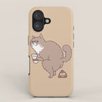Coffee Makes Cat Poop iPhone Case Gallery Image 1