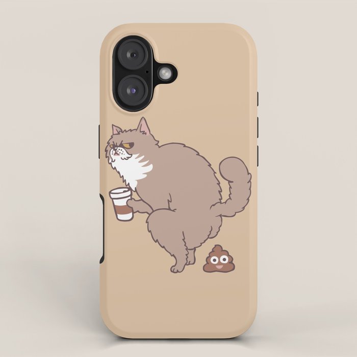 Coffee Makes Cat Poop iPhone Case Gallery Image 1