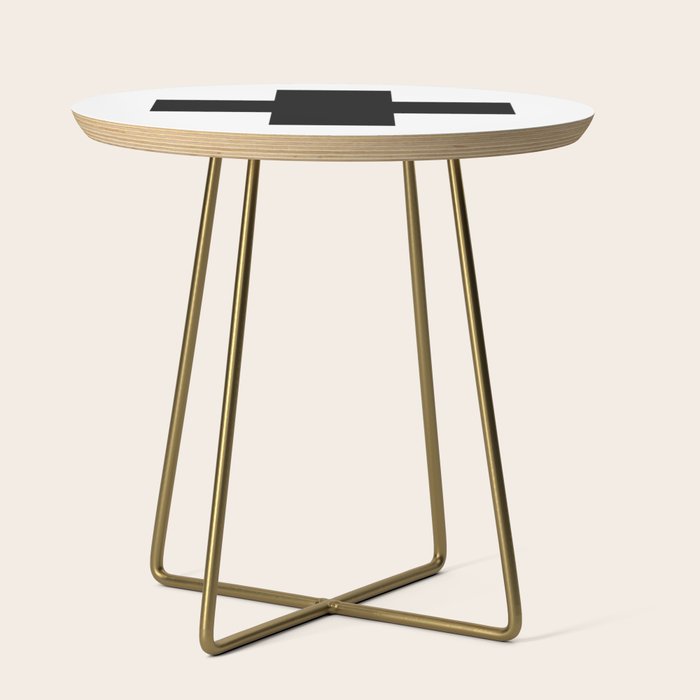 Black Swiss Cross  Side Table Gallery Image 1