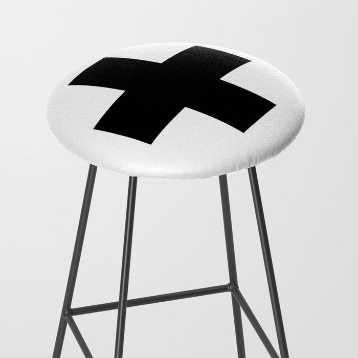 Black Swiss Cross  Stool Gallery Image 2