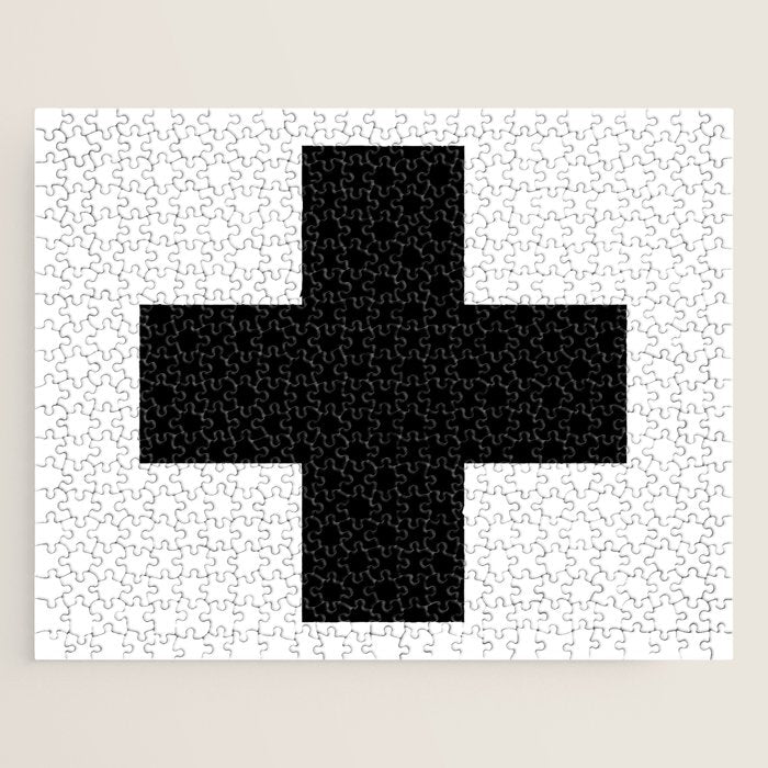 Black Swiss Cross  Jigsaw Puzzle Gallery Image 1