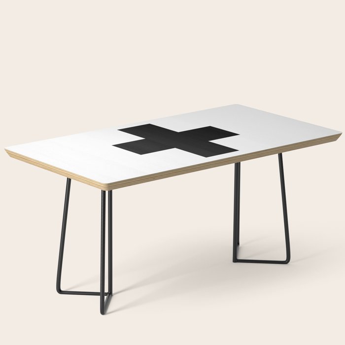 Black Swiss Cross  Coffee Table Gallery Image 1