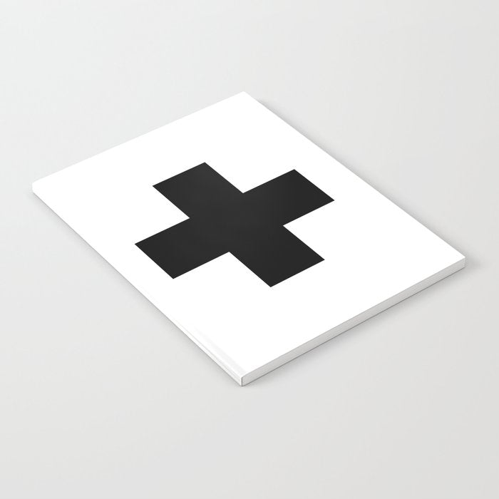 Black Swiss Cross  Notebook Gallery Image 1