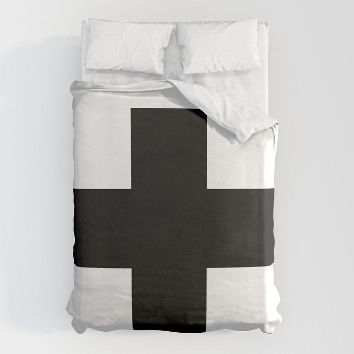 Black Swiss Cross  Duvet Cover Gallery Image 6