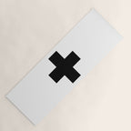Black Swiss Cross  Yoga Mat Gallery Image 1