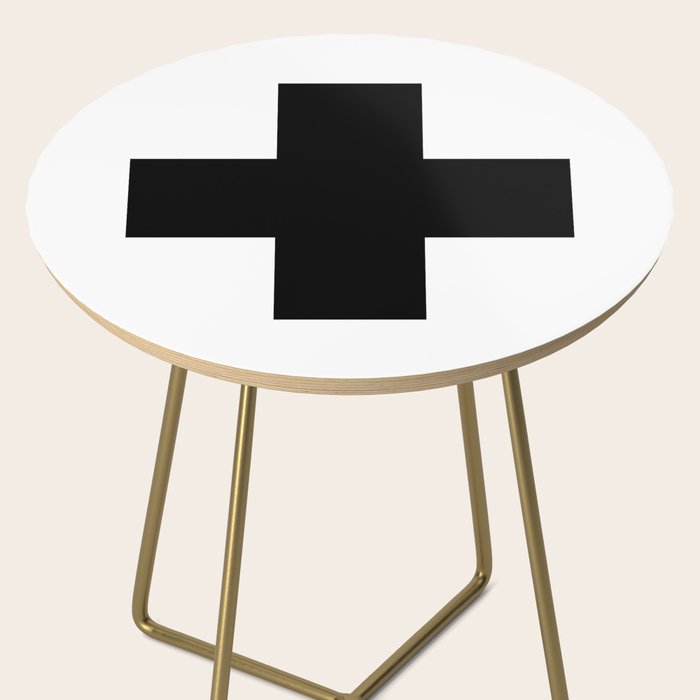 Black Swiss Cross  Side Table Gallery Image 2