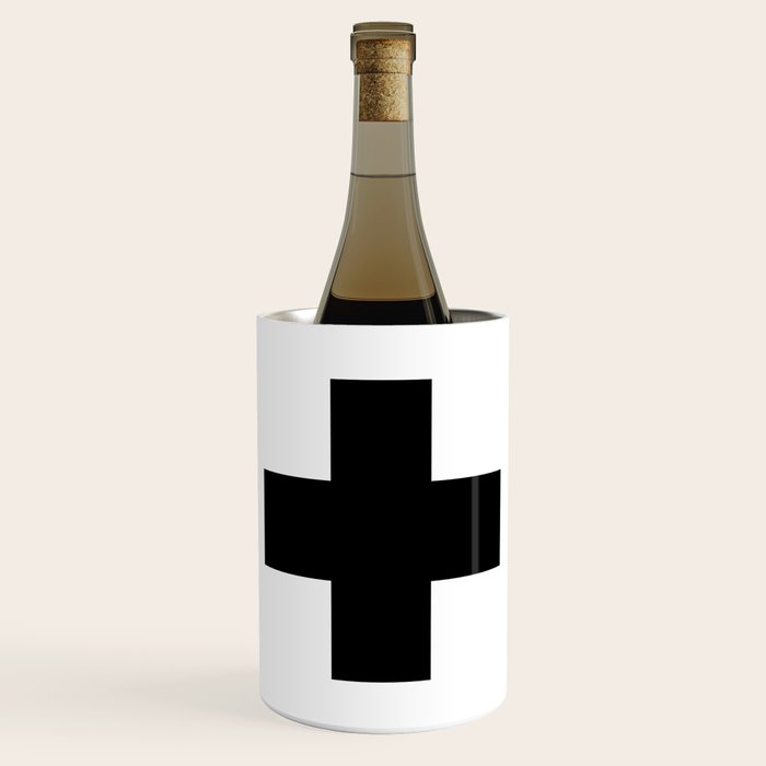 Black Swiss Cross  Wine Chiller Gallery Image 1