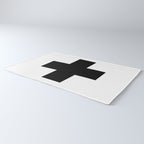 Black Swiss Cross  Rug Gallery Image 3
