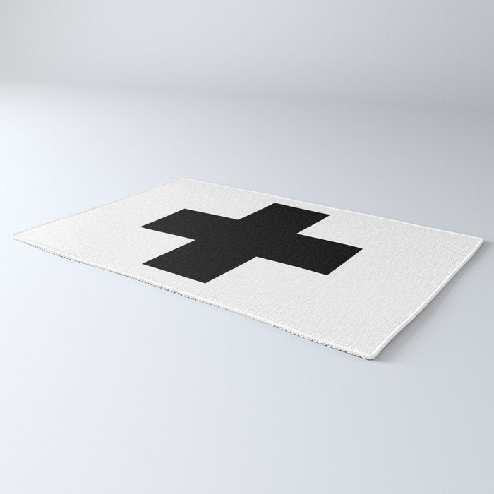 Black Swiss Cross  Rug Gallery Image 3