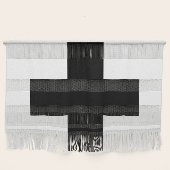 Black Swiss Cross  Wall Hanging Gallery Image 1