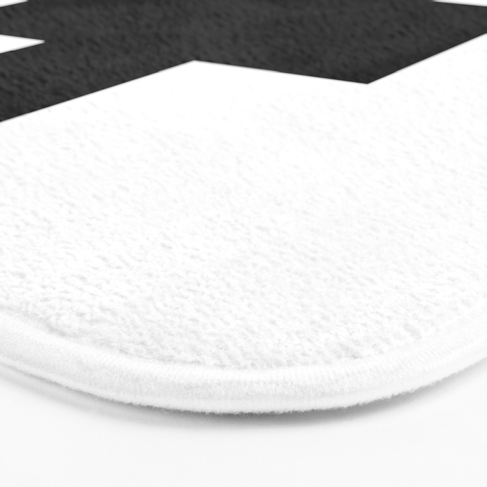 Black Swiss Cross  Bath Mat Gallery Image 3