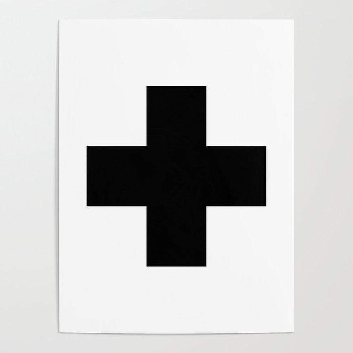 Black Swiss Cross  Poster Gallery Image 1