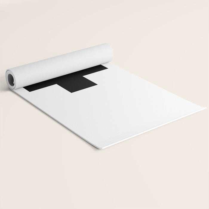 Black Swiss Cross  Yoga Mat Gallery Image 2