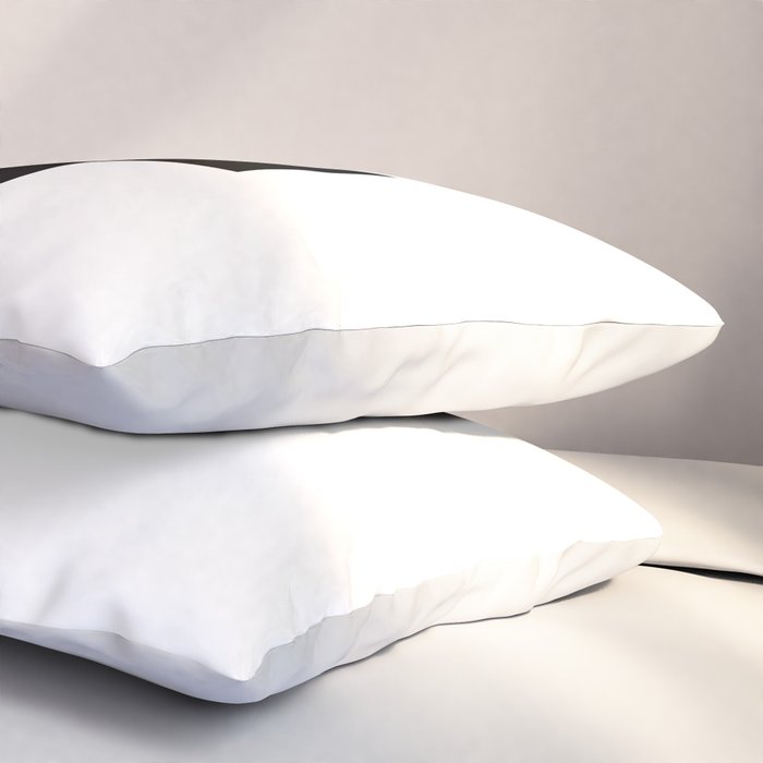 Black Swiss Cross  Pillow Sham Gallery Image 3